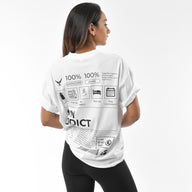Women Gym Addict Oversized Tee