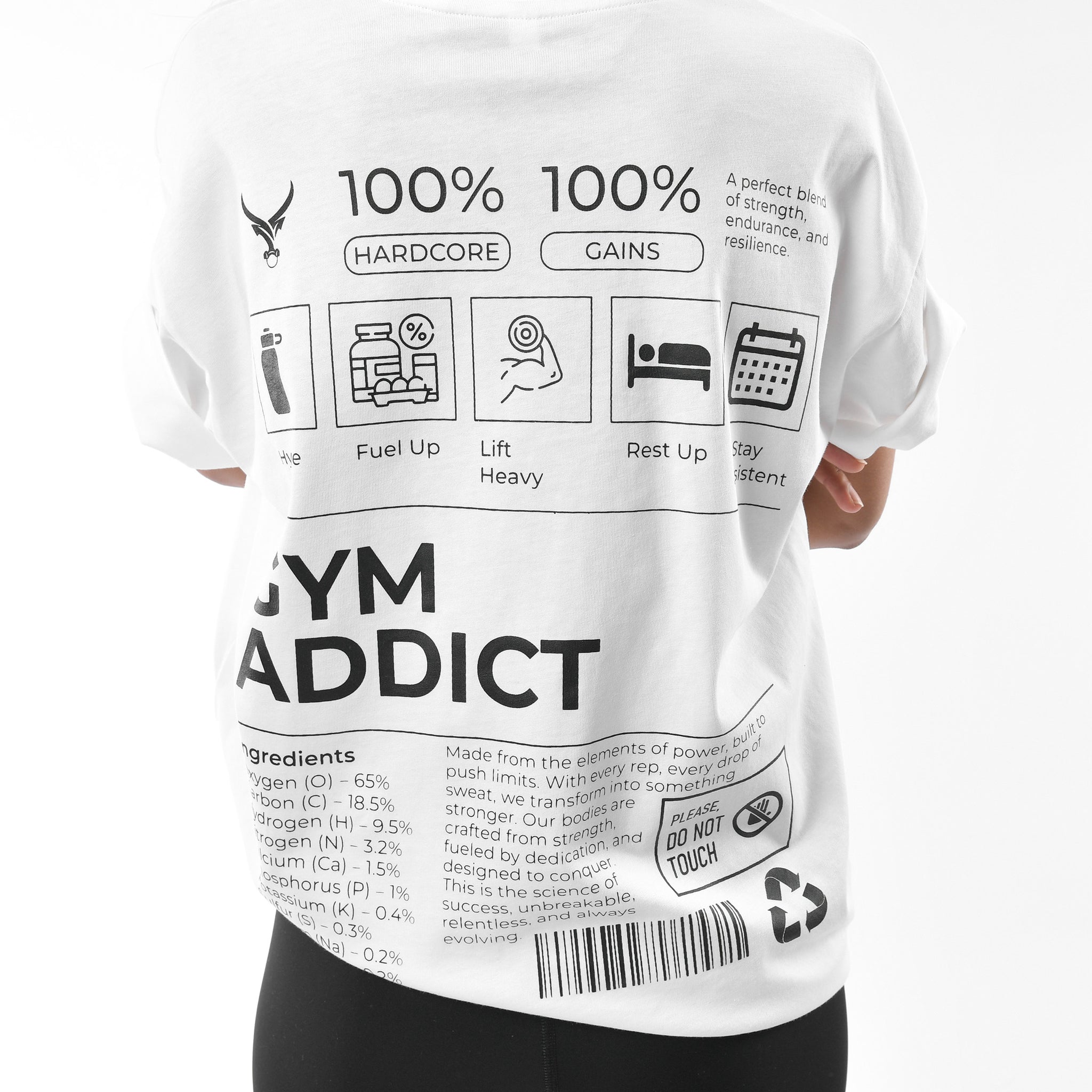 Women Gym Addict Oversized Tee
