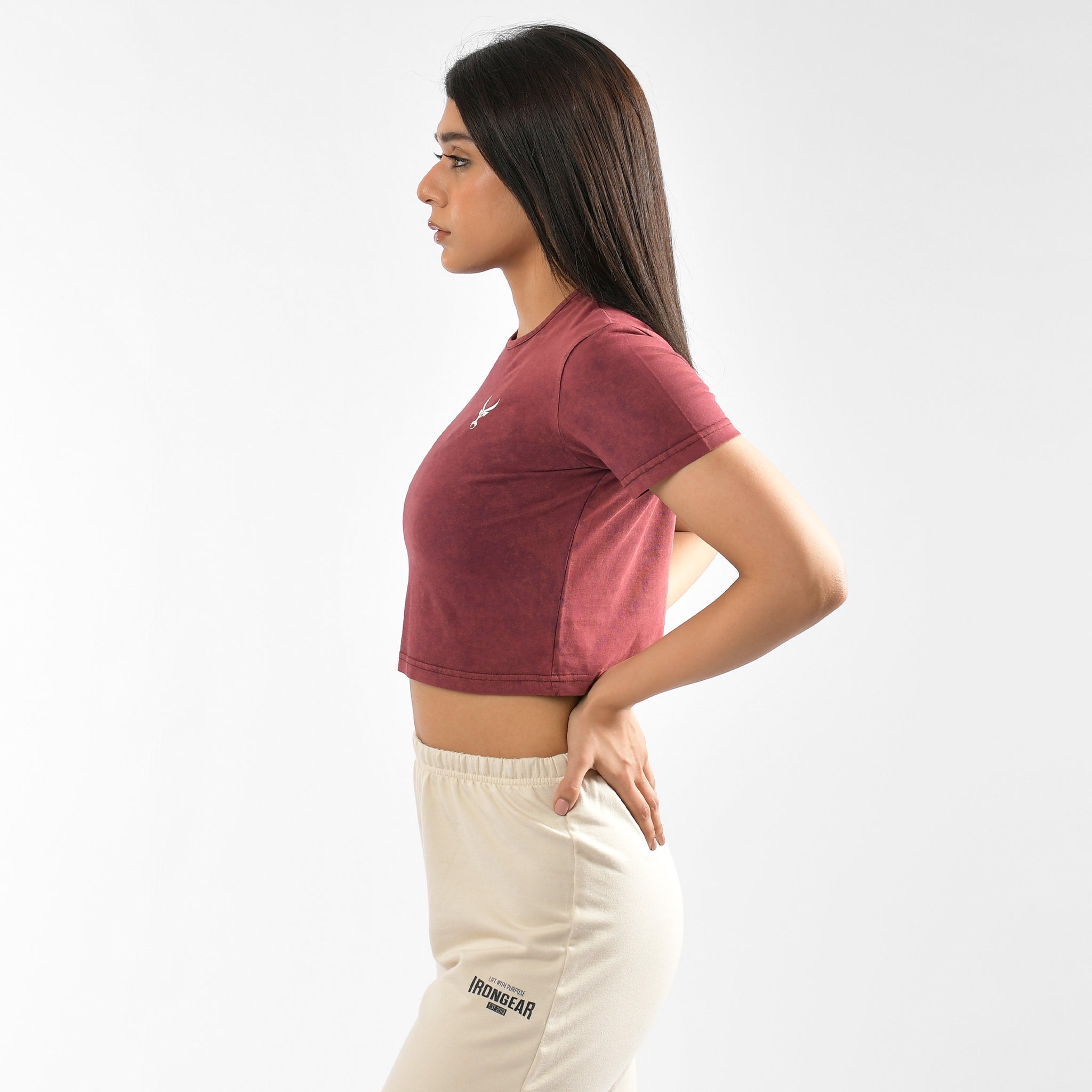 Stone Wash Tie Dye Crop Top