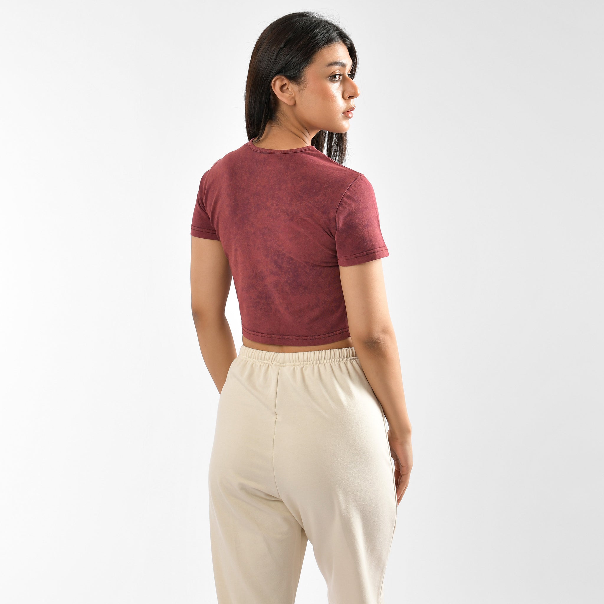 Stone Wash Tie Dye Crop Top