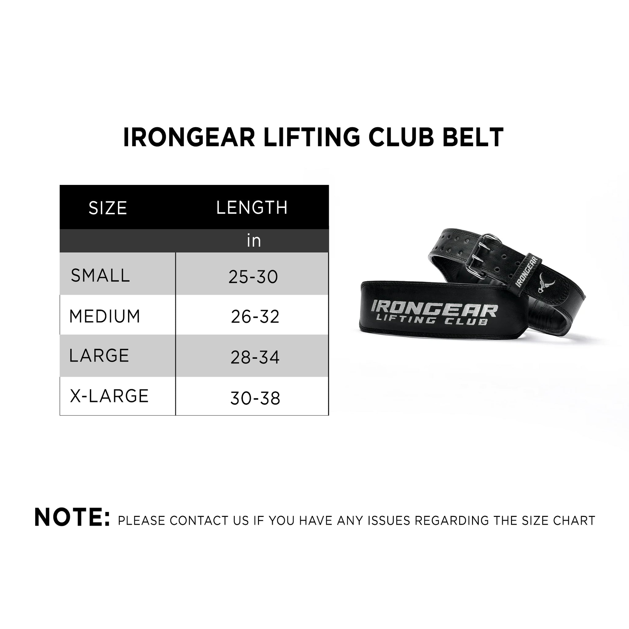 IRONGEAR Lifting Club Belt