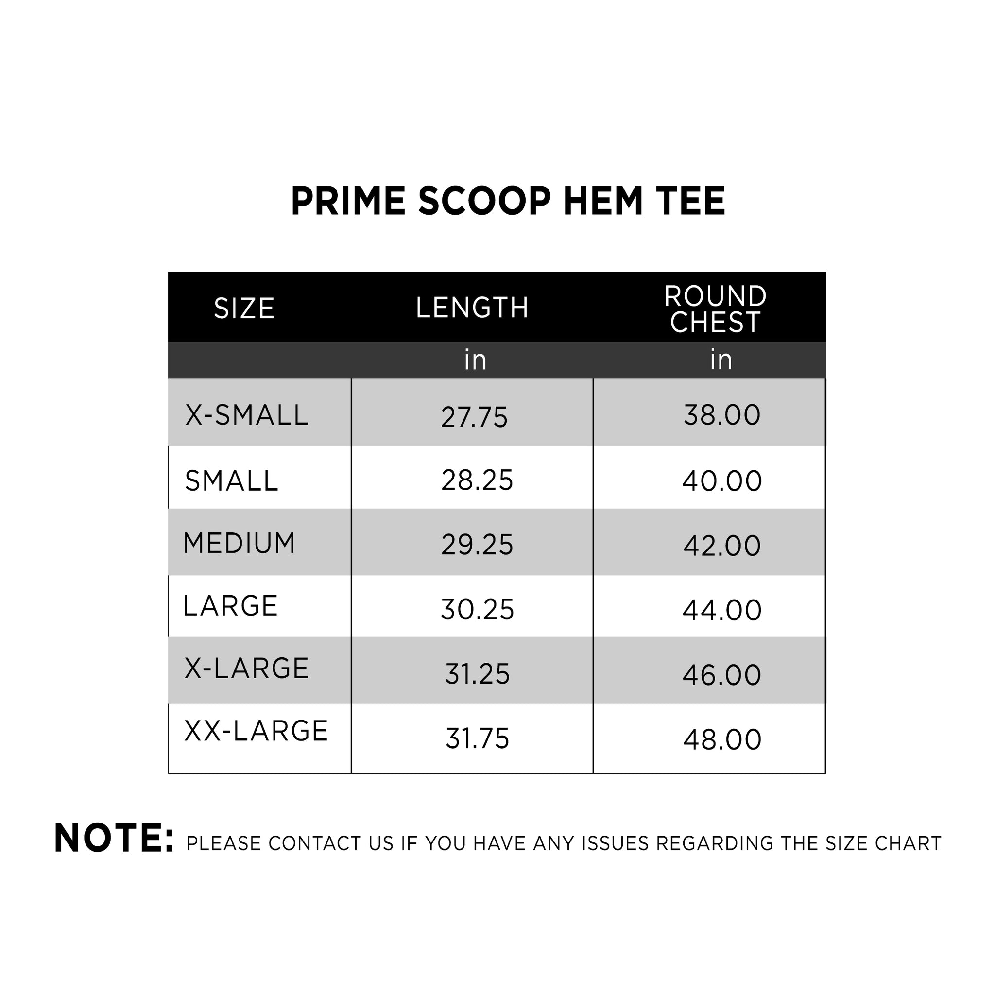 Prime Scoop Hem Tee