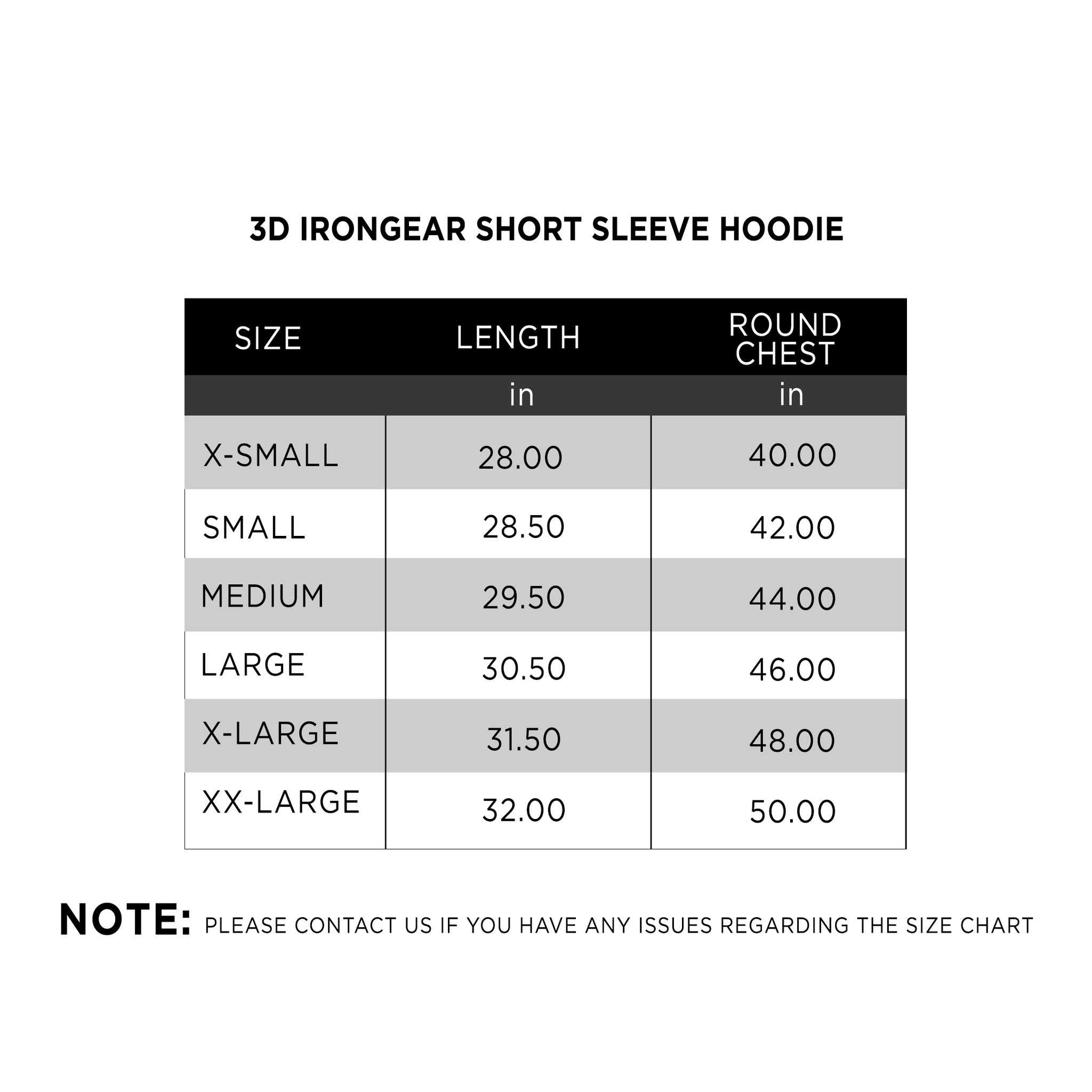 3D IRONGEAR Short Sleeve Hoodie