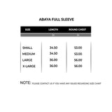 Active Abaya with Hoodie  (Full sleeves)