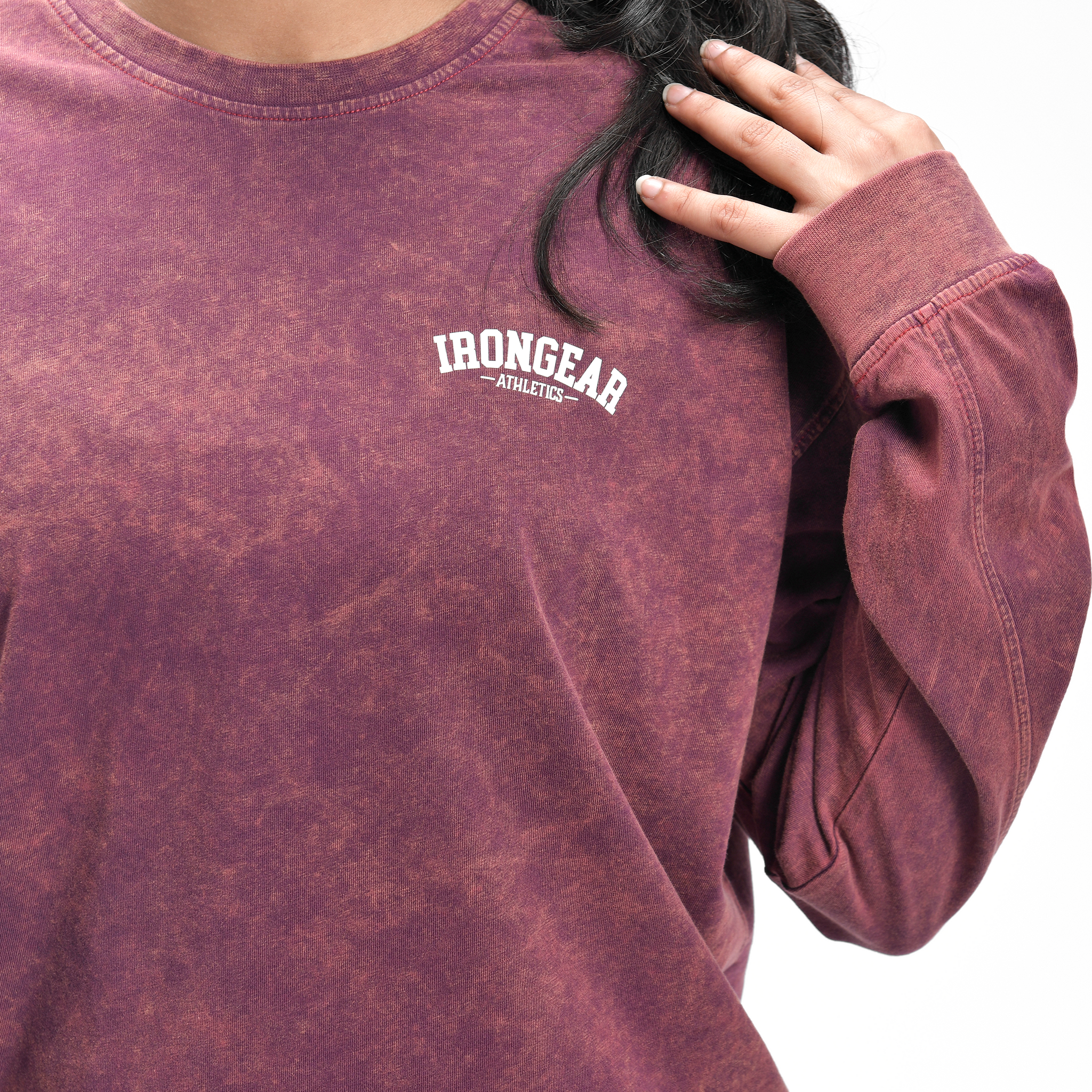 Women's Stone Wash Long Sleeve Tee