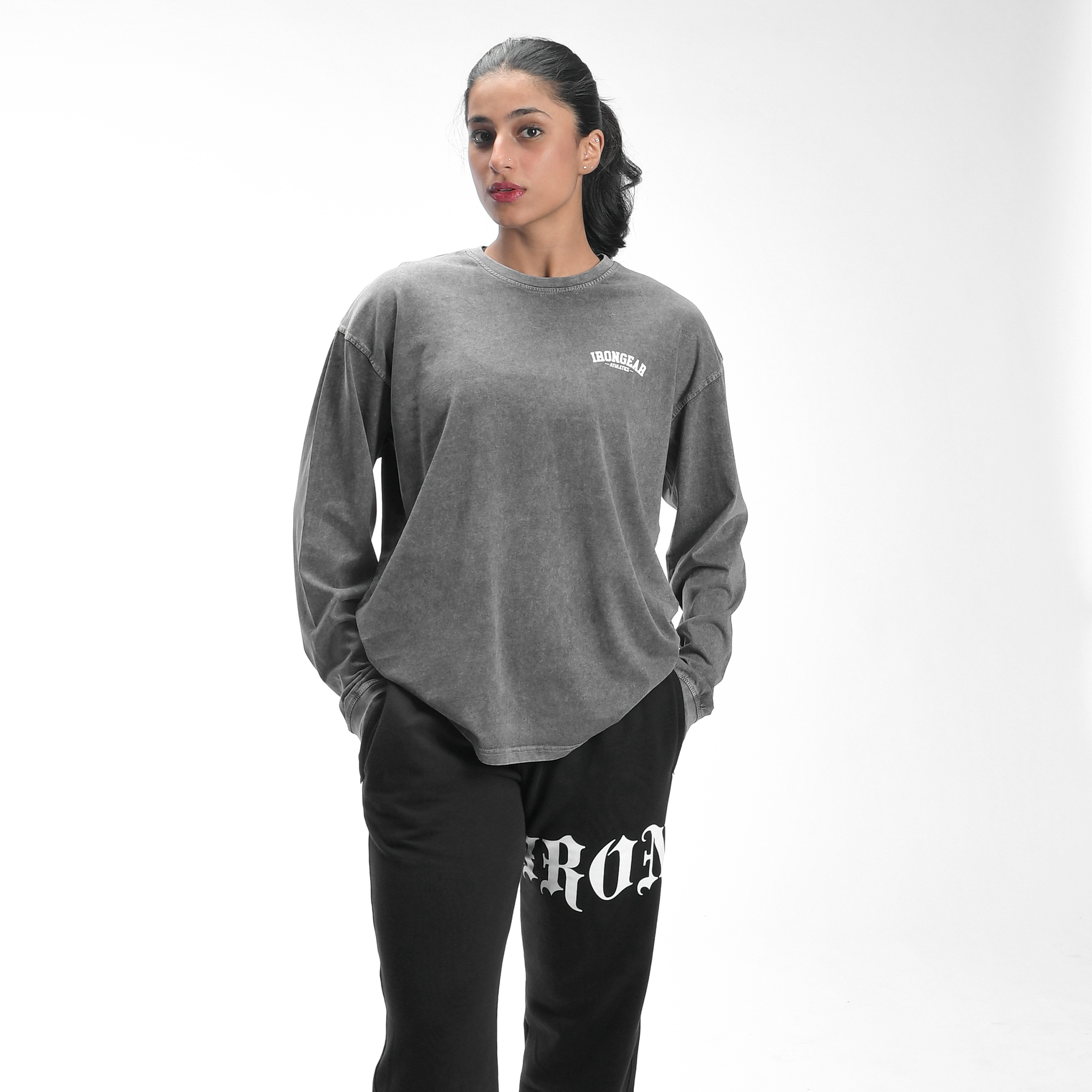 Women's Stone Wash Long Sleeve Tee