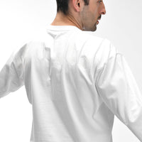 Stone Wash Langarm-T-Shirt