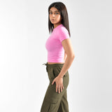 Knit Round Neck Short Sleeve