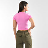 Knit Round Neck Short Sleeve
