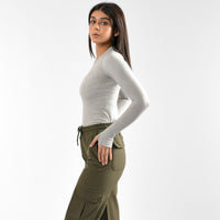 Damen Kompressionsshirts Langarm