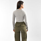 Damen Kompressionsshirts Langarm
