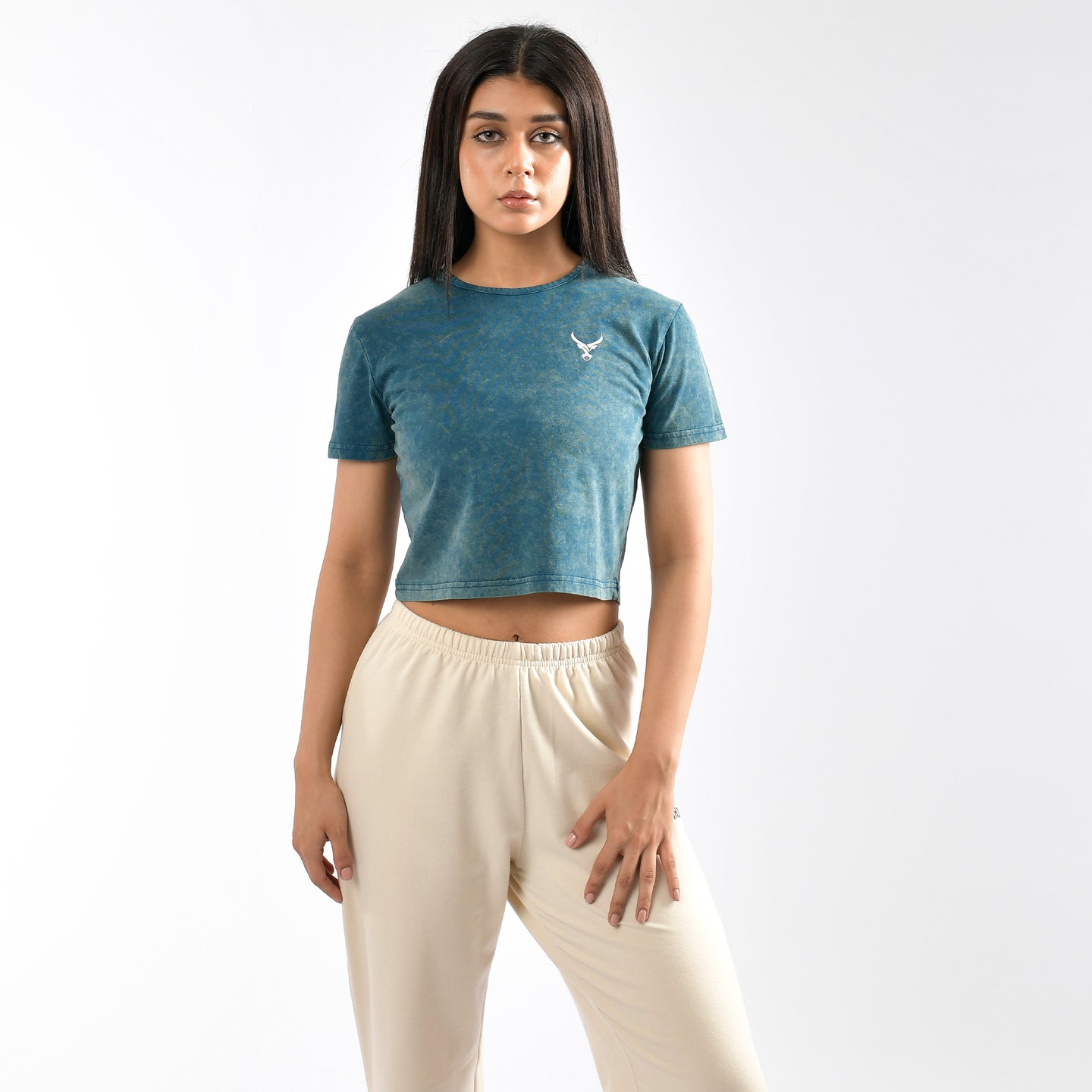 Stone Wash Tie Dye Crop Top