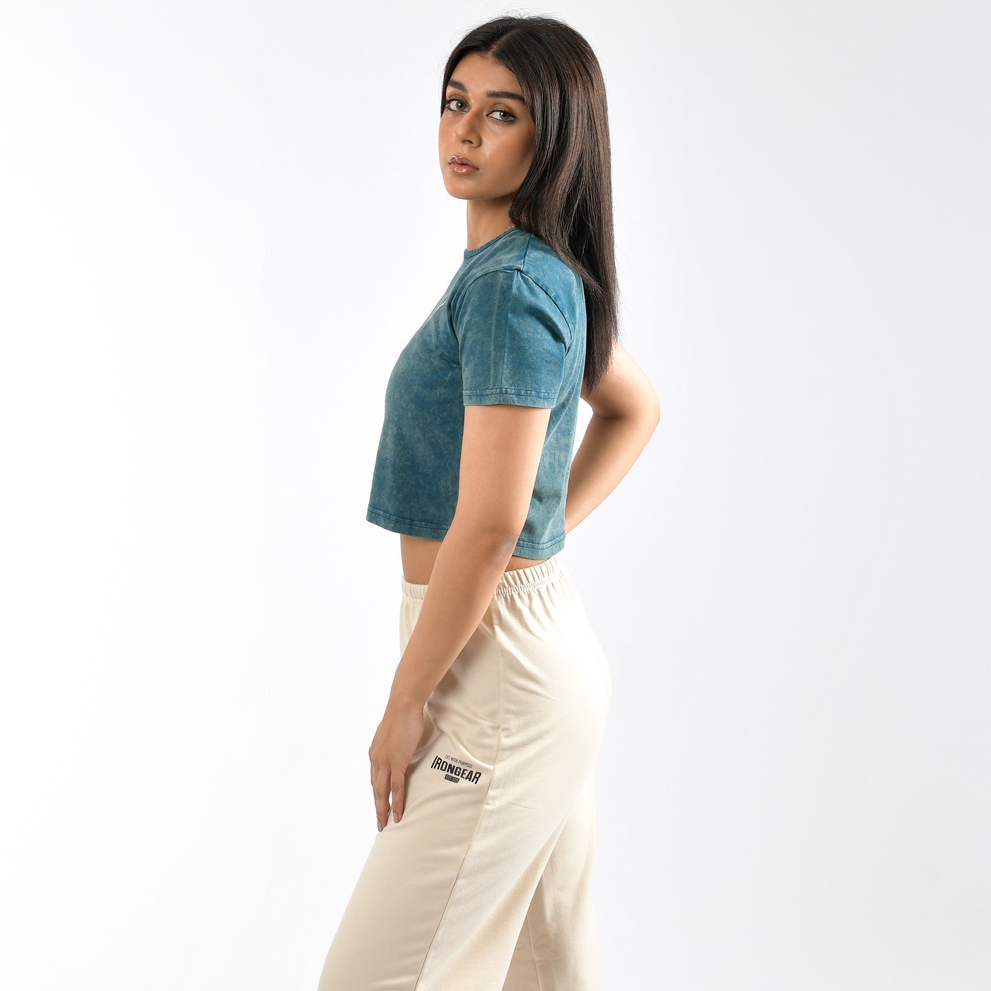 Stone Wash Tie Dye Crop Top