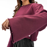 Effortless Bell sleeve sweat shirt