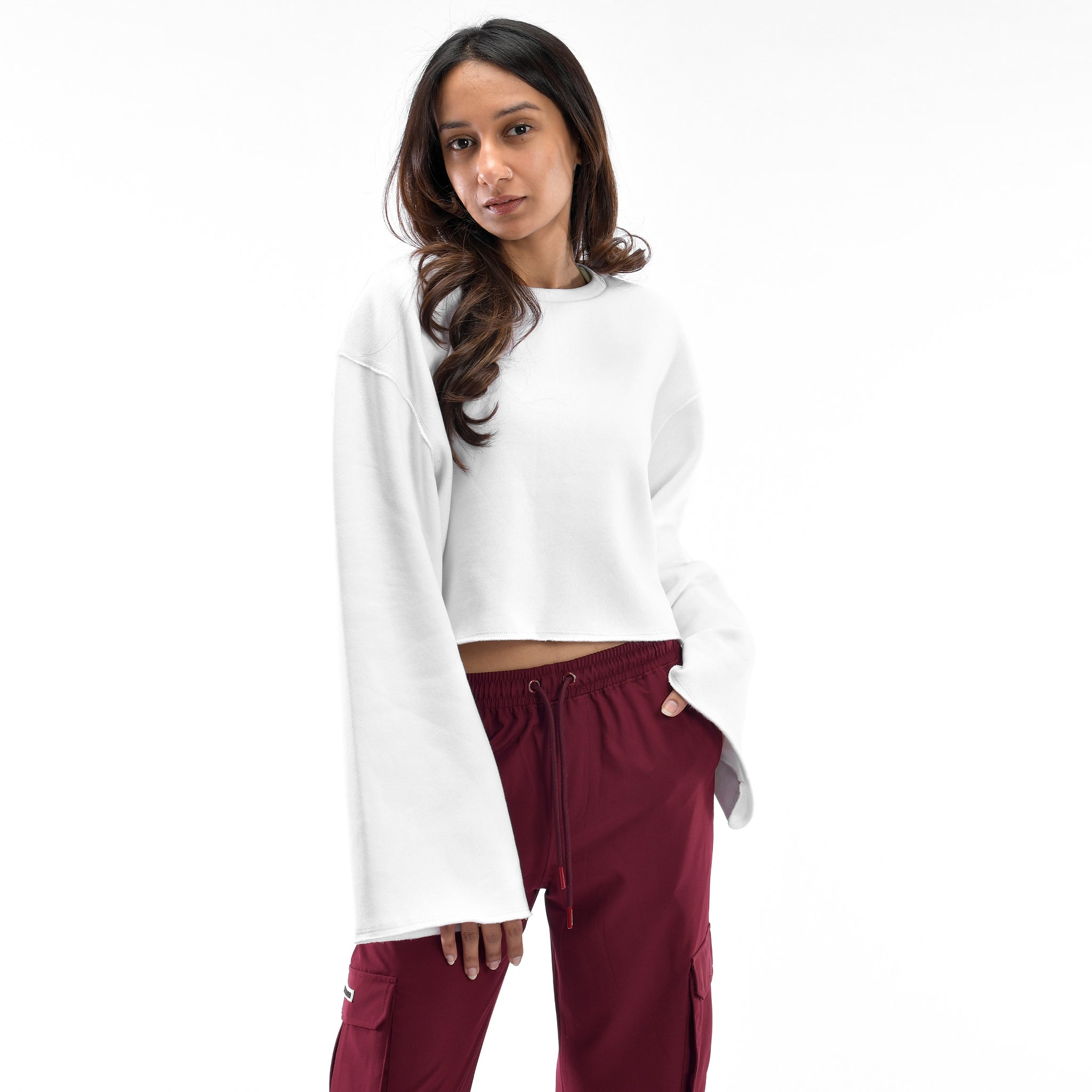 Effortless Bell sleeve sweat shirt