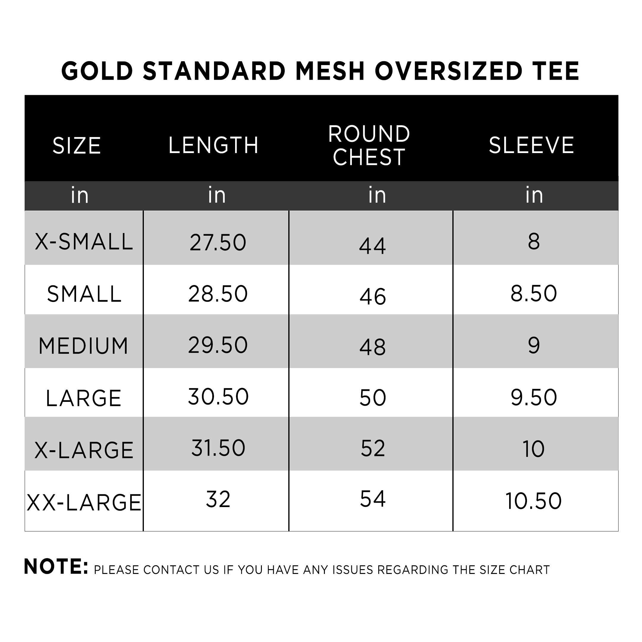 Gold Standard Mesh Oversized Tee