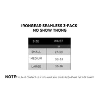 IRONGEAR Seamless 3-Pack No Show Thong