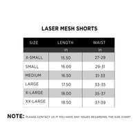 Shorts aus Laser-Mesh