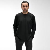 Stone Wash Langarm-T-Shirt