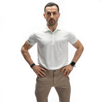 Poloshirt mit Waffelmuster
