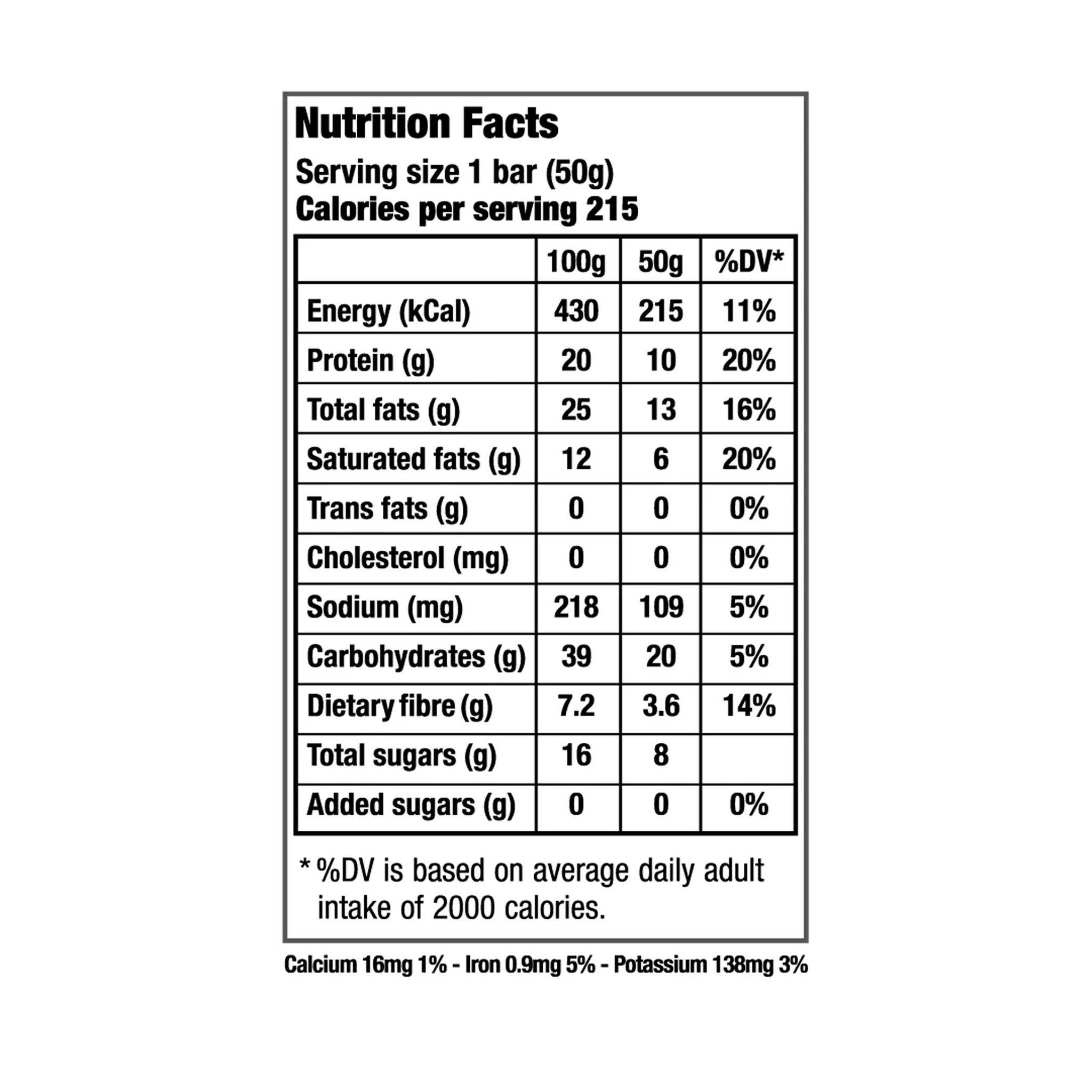 Nutrilov Protein Peanut Butter & Chocolate Chip Bar 50g (10G Protein)