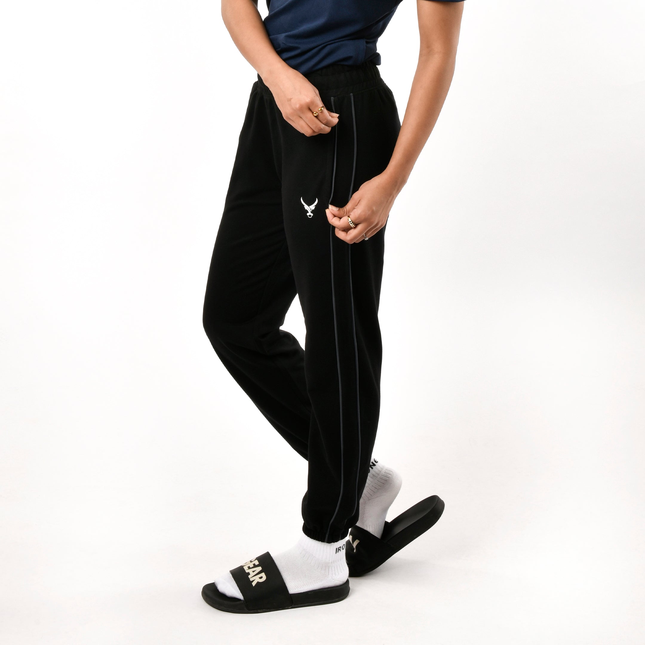 Relaxed Fit Double Piping Joggers
