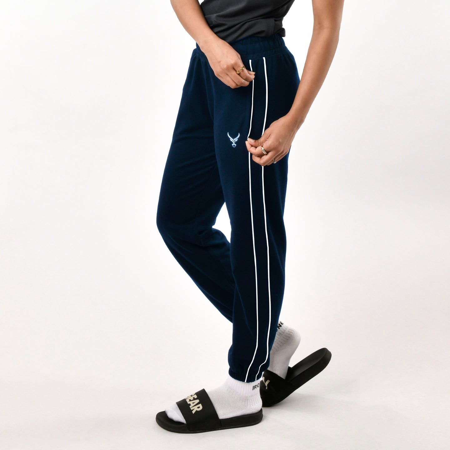 Relaxed Fit Double Piping Joggers