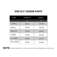 Side Slit jogger pants