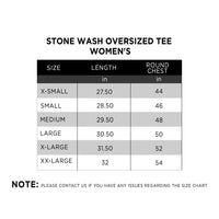 Stone Wash Oversized Tee Women's