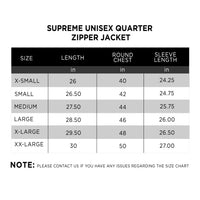 Supreme Unisex Quarter Zipper Jacket