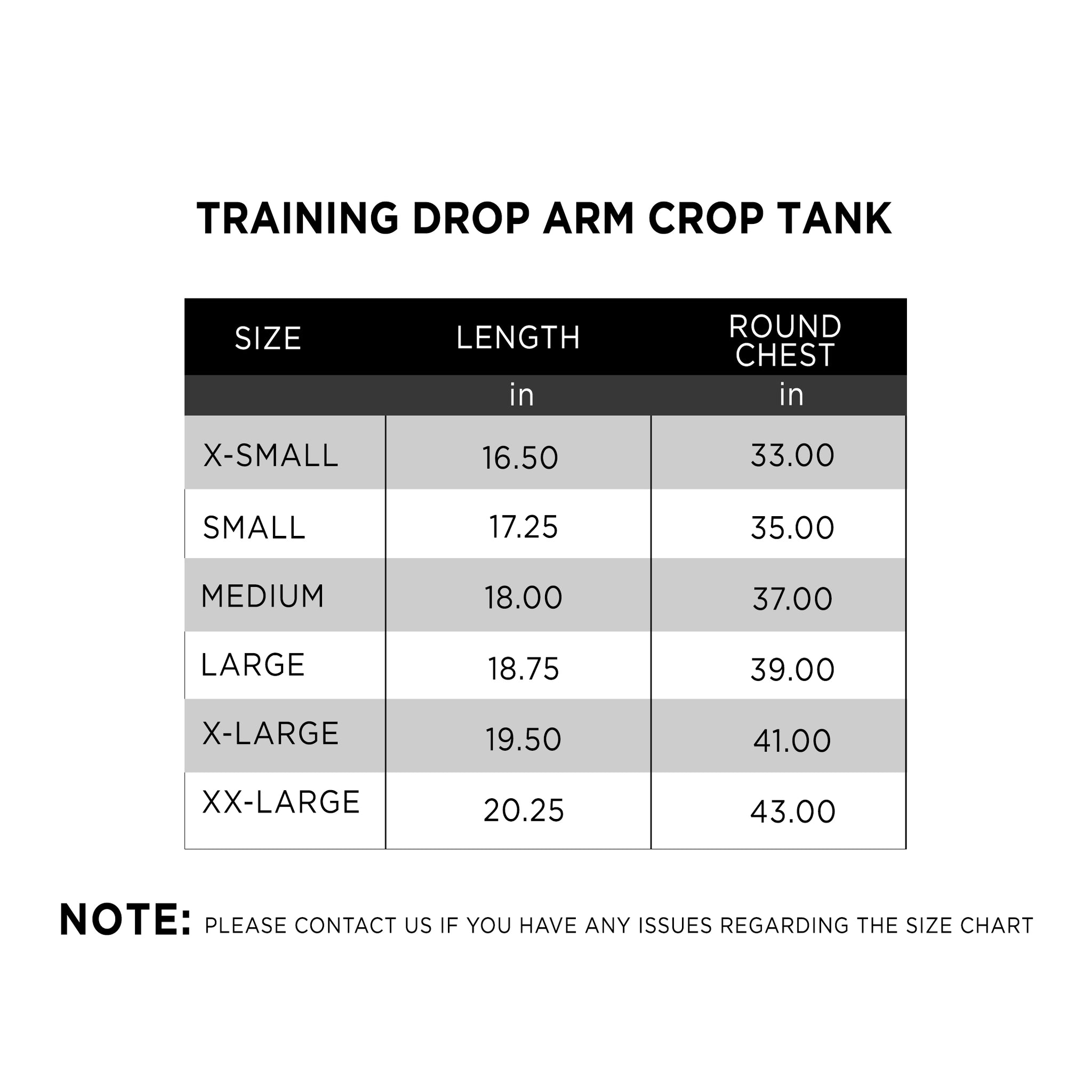 Training Drop Arm Crop Tank