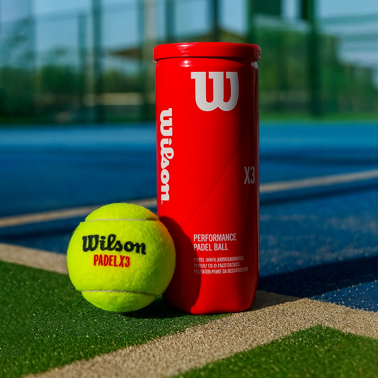 Wilson X3 Padel Balls - 3 Ball Can