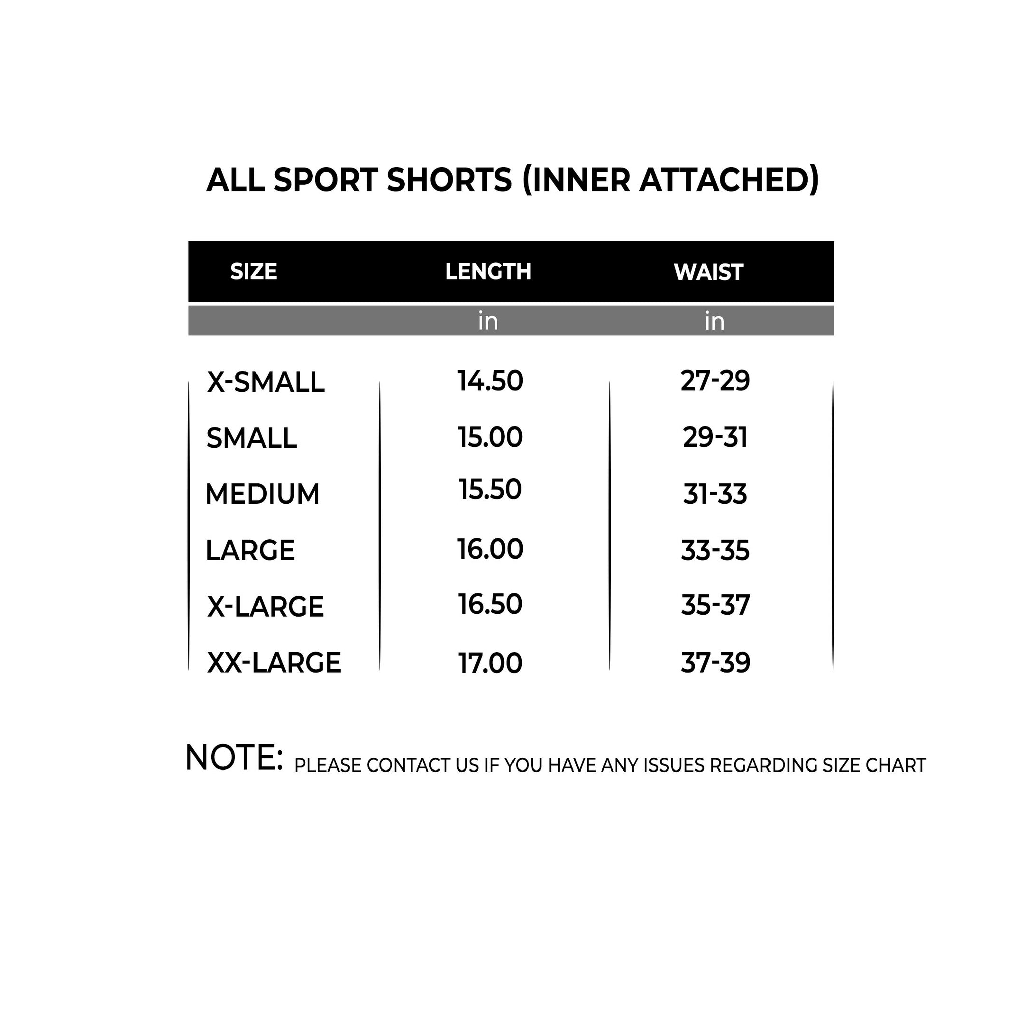 Alle Sportshorts (Slip beigefügt)