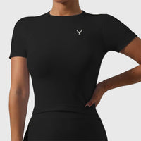 Knit Round Neck Short Sleeve