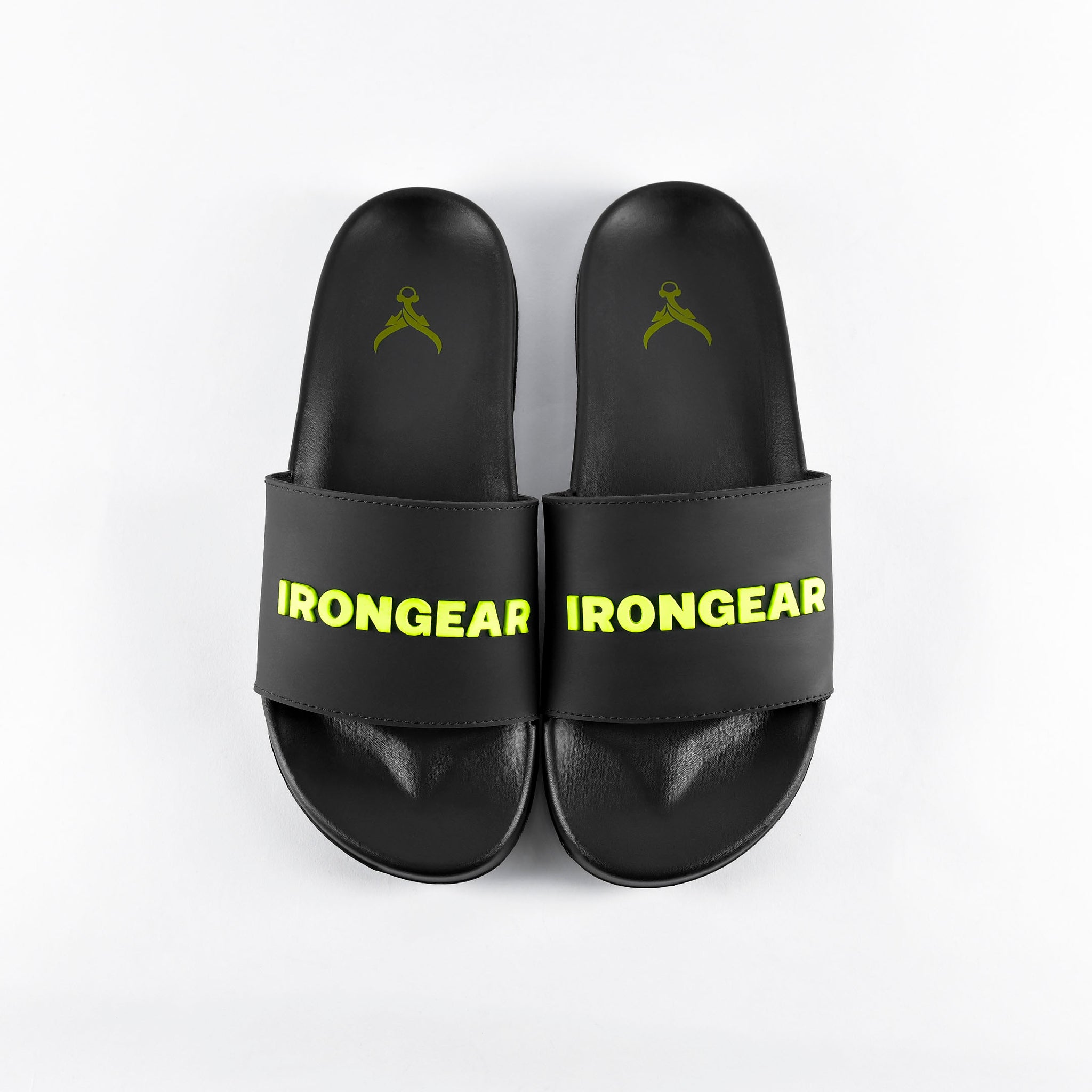 Unisex Signature Slides Black/Neon