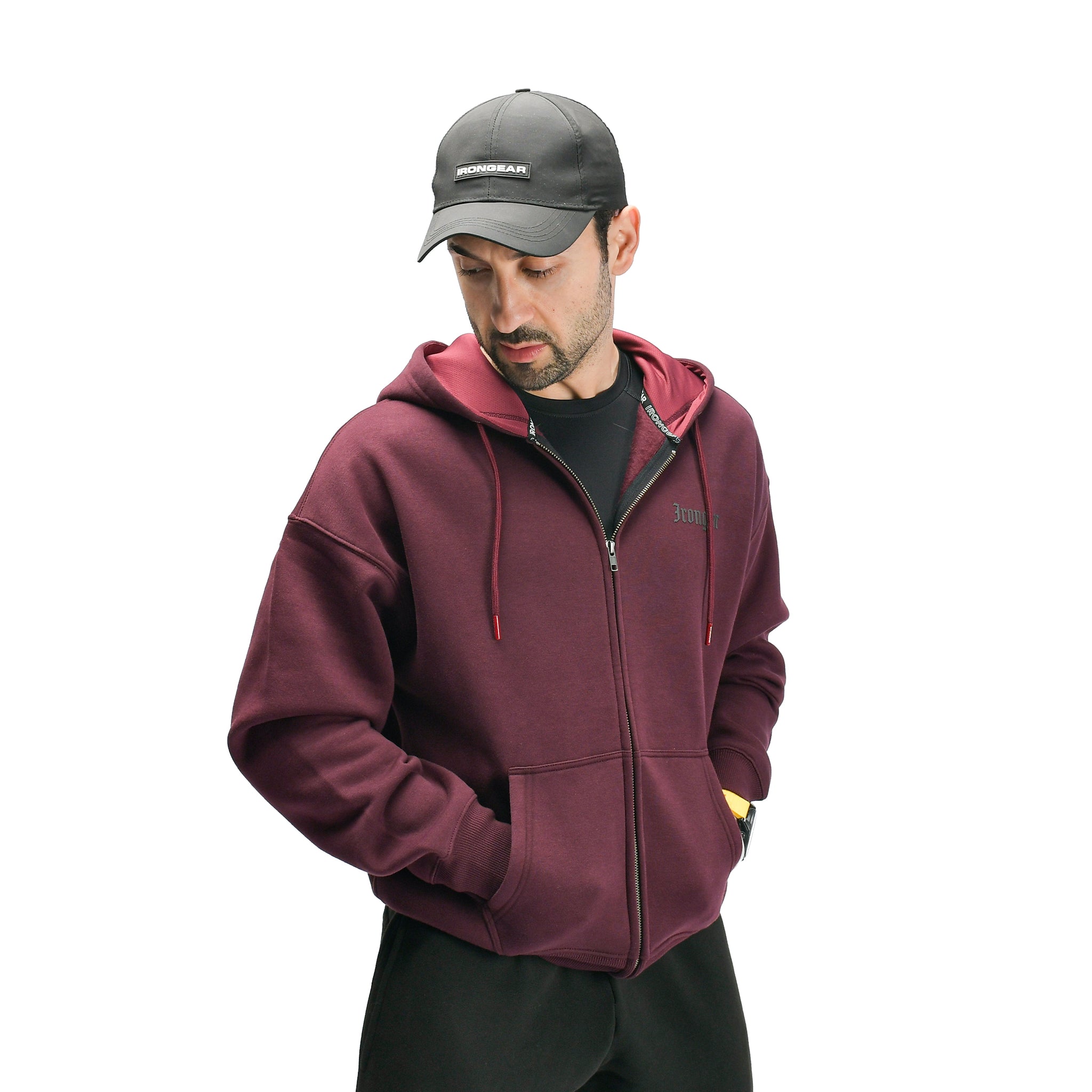 Old English Zip Up Hoodie