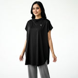 Active Abaya with Hoodie  (Cap Sleeves)