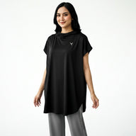 Active Abaya with Hoodie  (Cap Sleeves)