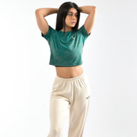 Stone Wash Tie Dye Crop Top