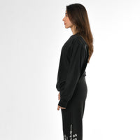 Maglietta a maniche lunghe effetto stone wash