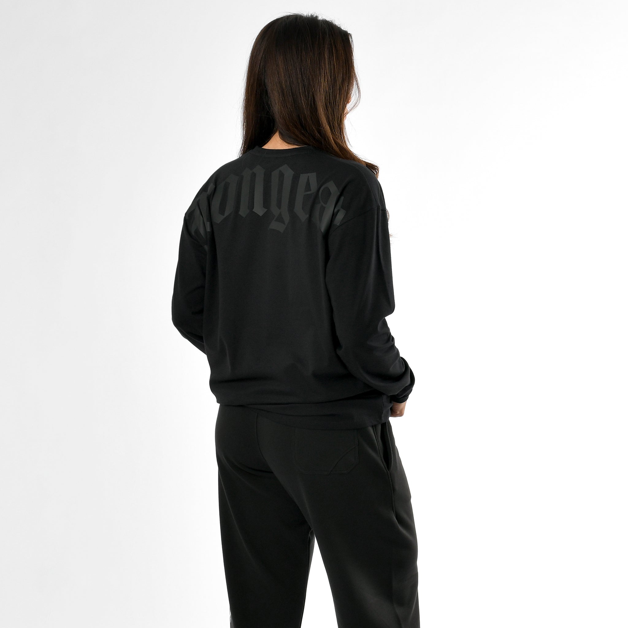 Maglietta a maniche lunghe effetto stone wash