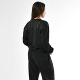 Maglietta a maniche lunghe effetto stone wash