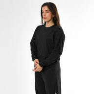 Maglietta a maniche lunghe effetto stone wash