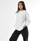 Maglietta a maniche lunghe effetto stone wash