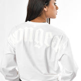 Maglietta a maniche lunghe effetto stone wash