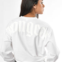 Maglietta a maniche lunghe effetto stone wash