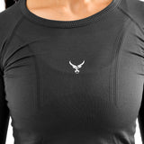 Damen Kompressionsshirts Langarm