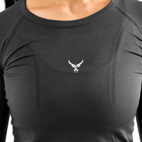 Damen Kompressionsshirts Langarm