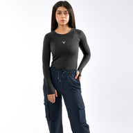Damen Kompressionsshirts Langarm