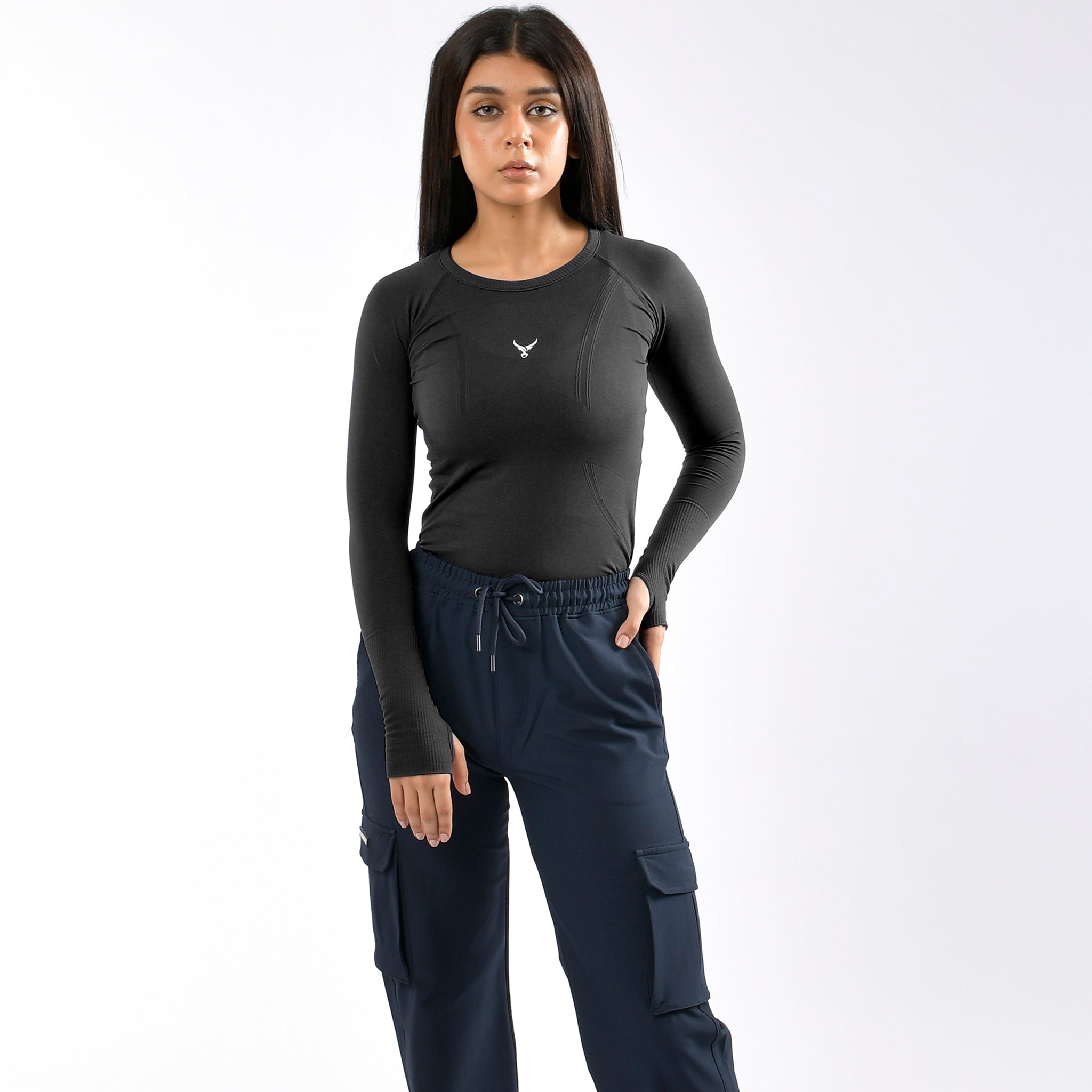 Damen Kompressionsshirts Langarm